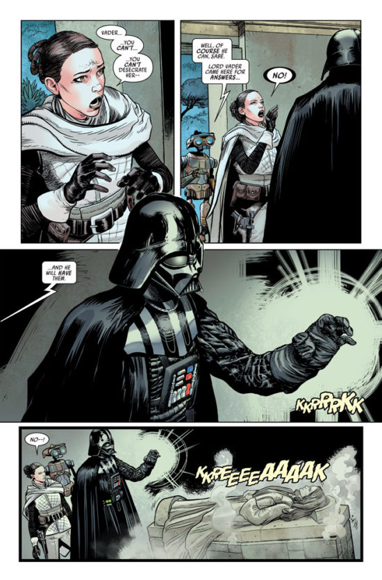 Darth Vader #5 preview: Vader visits Padme's tomb